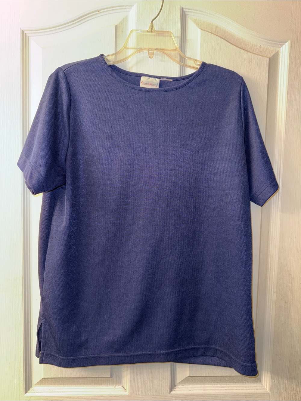 Bobbie Brooks Navy Short-Sleeve Crewneck Tee size large